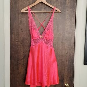 Hot pink VS slip dress size M